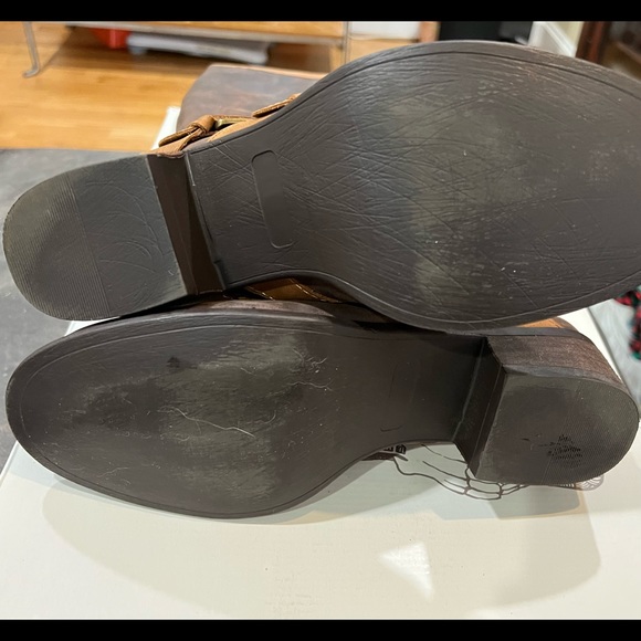 Tobacco Santa Fe Wide-Calf Riding Boot, Size 9 - Picture 4 of 12